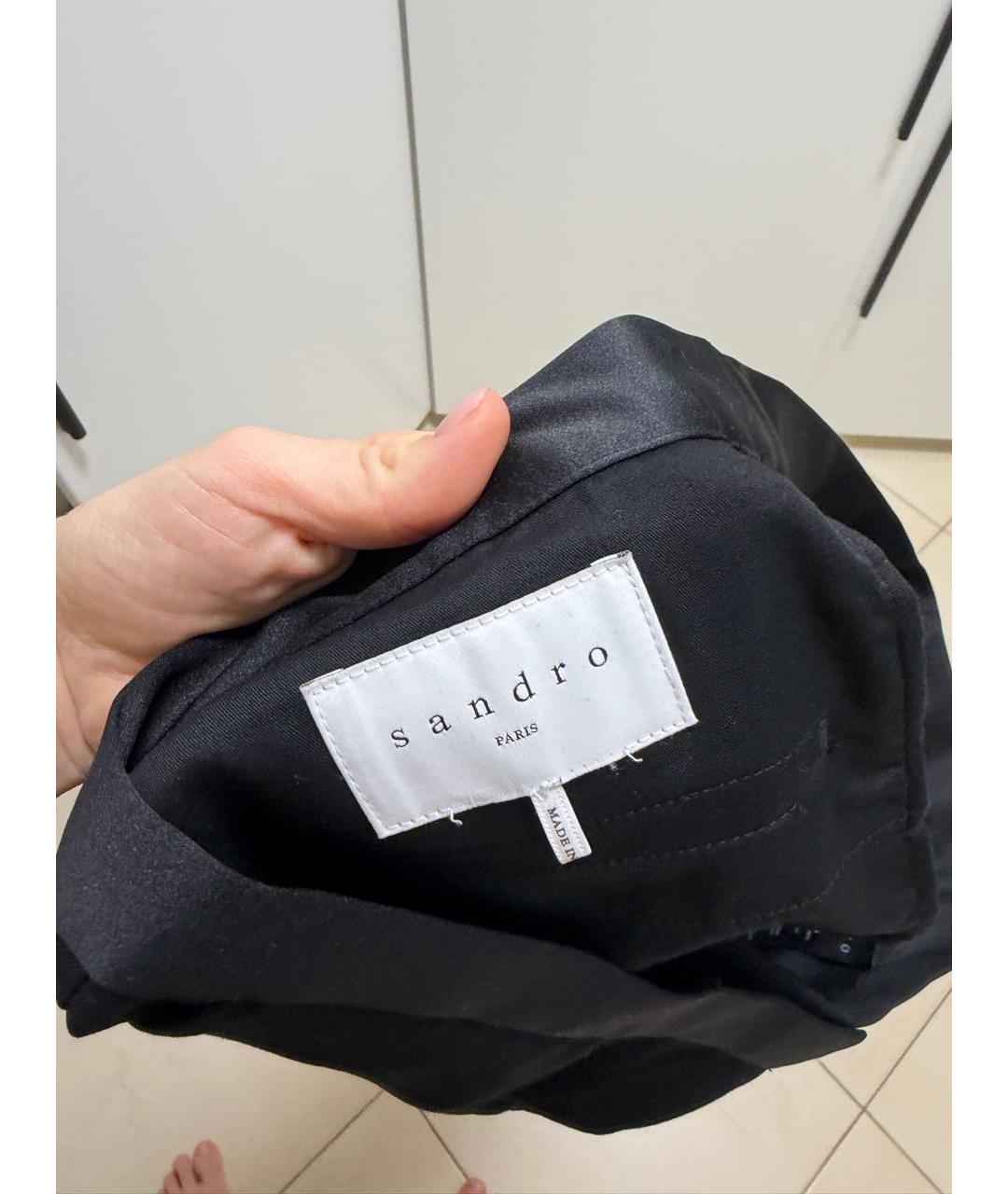 SANDRO Черные брюки узкие, фото 6