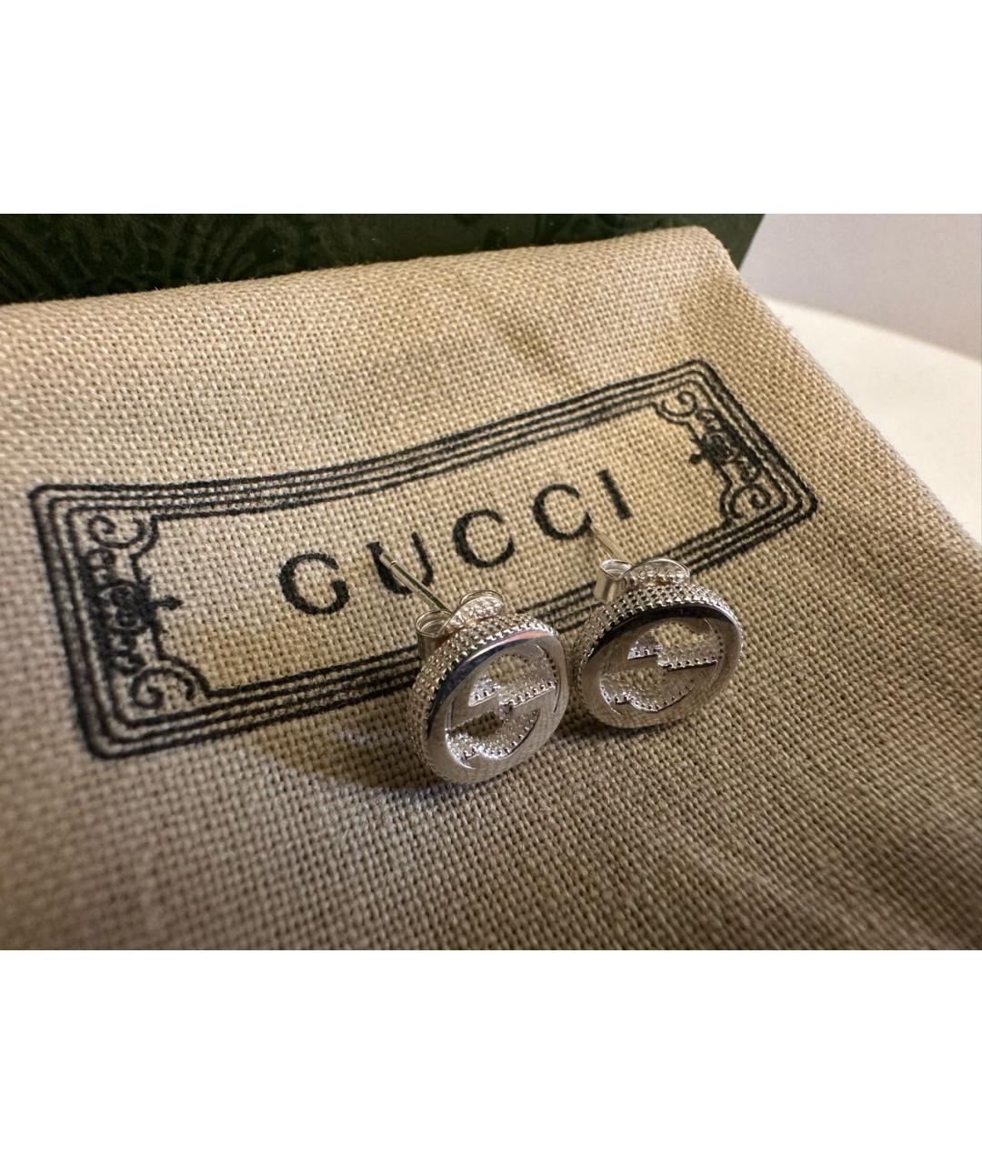 GUCCI Серебряные серебряные серьги, фото 6
