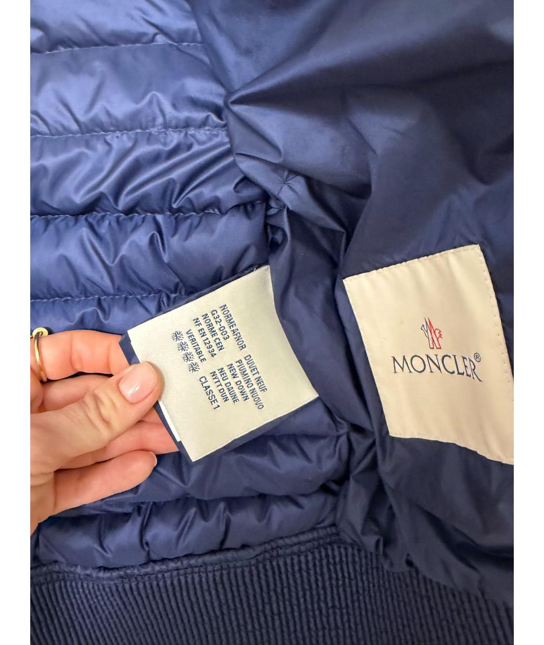 MONCLER Синяя куртка, фото 5