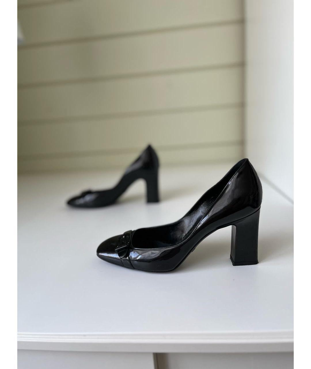 GIORGIO ARMANI Черные туфли из лакированной кожи, фото 2