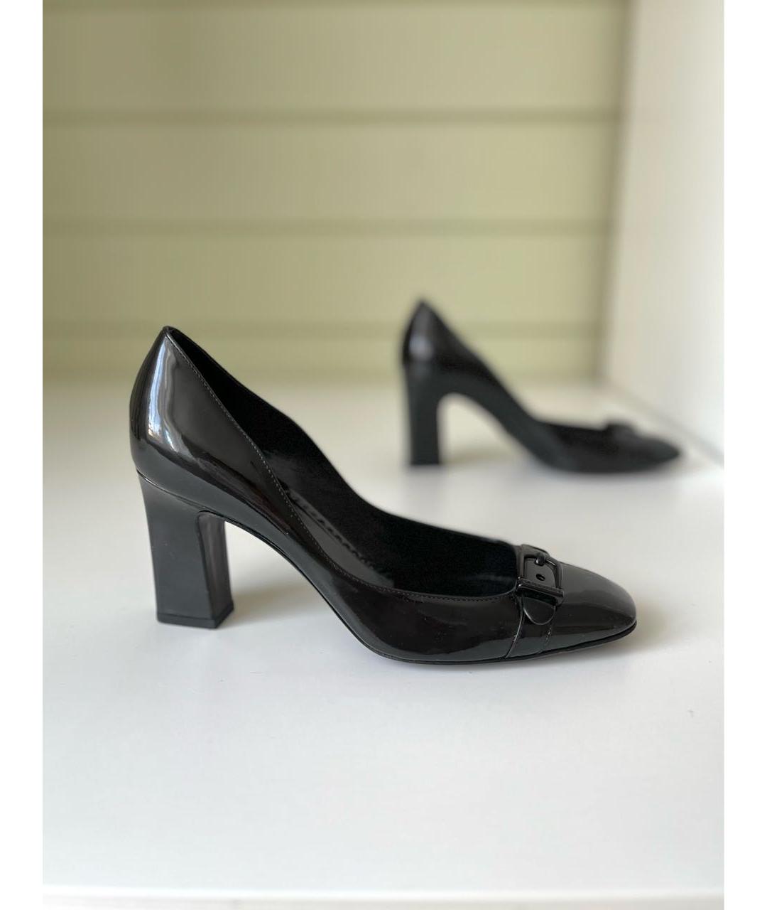 GIORGIO ARMANI Черные туфли из лакированной кожи, фото 9