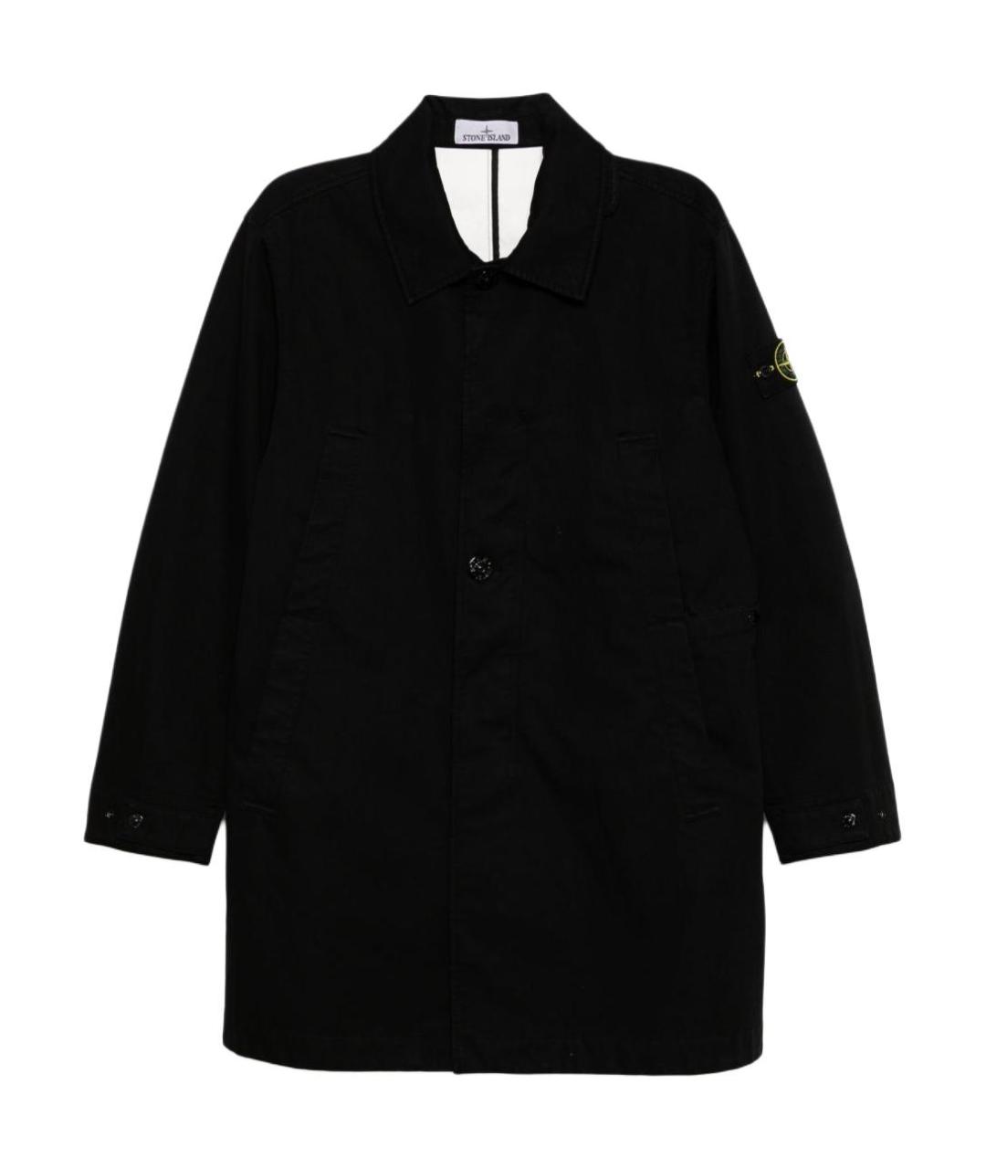 STONE ISLAND Черный тренч / плащ, фото 1