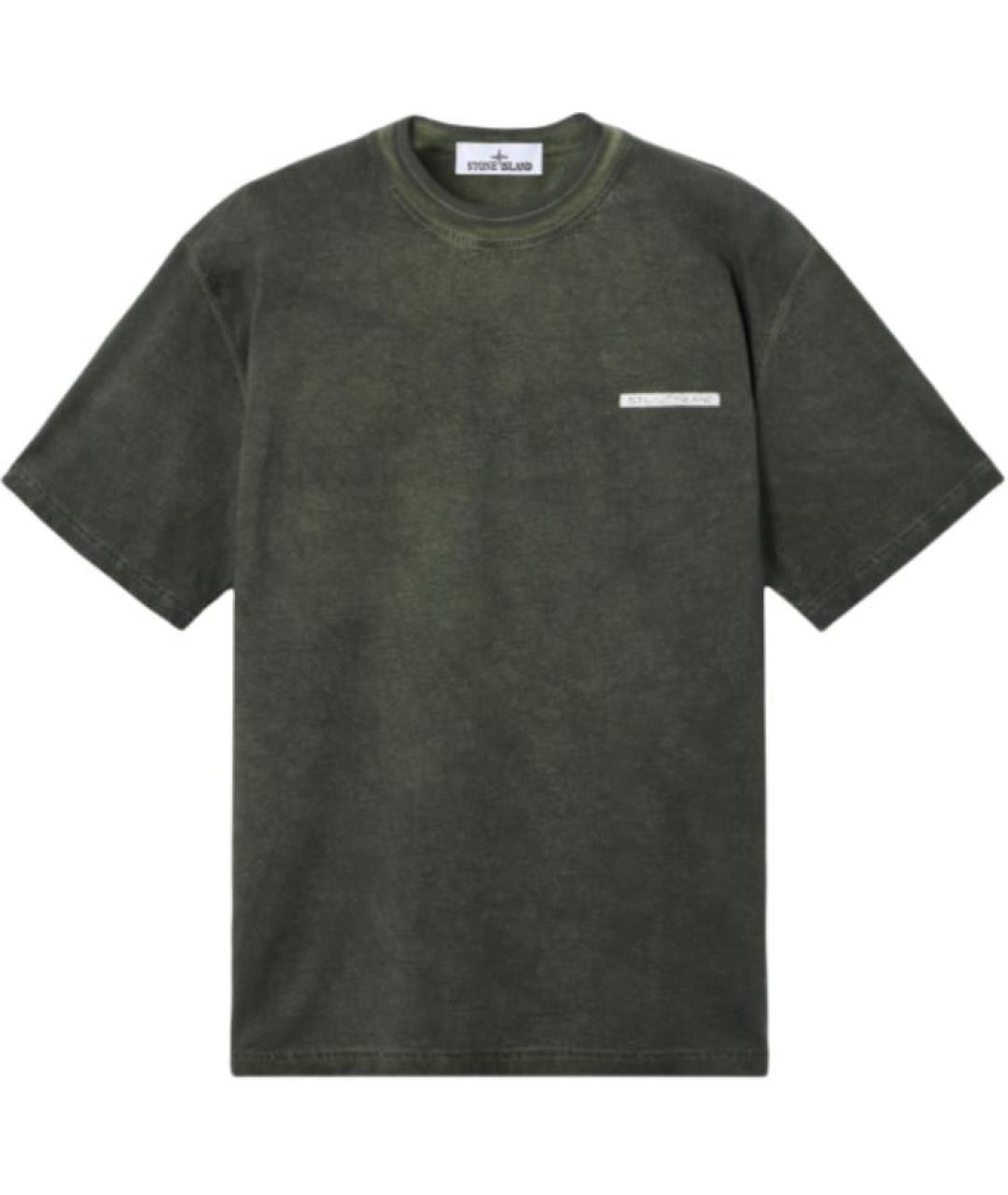 STONE ISLAND Хаки футболка, фото 1