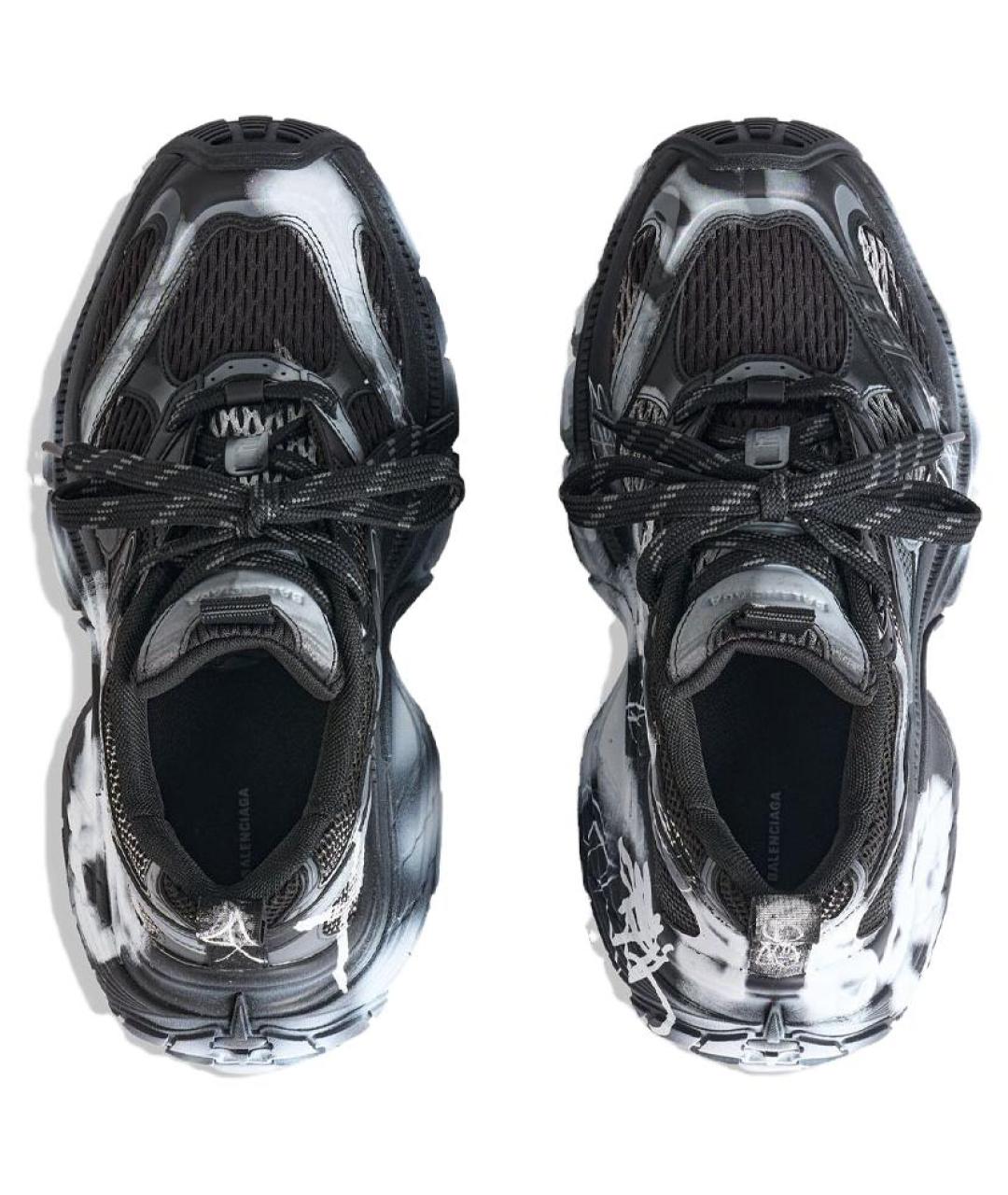 BALENCIAGA Черные низкие кроссовки / кеды, фото 5