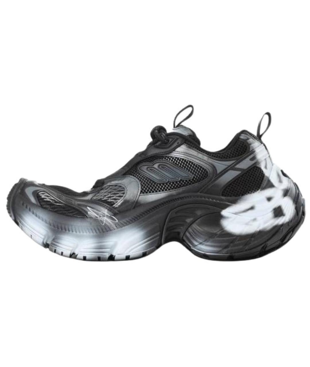 BALENCIAGA Черные низкие кроссовки / кеды, фото 2