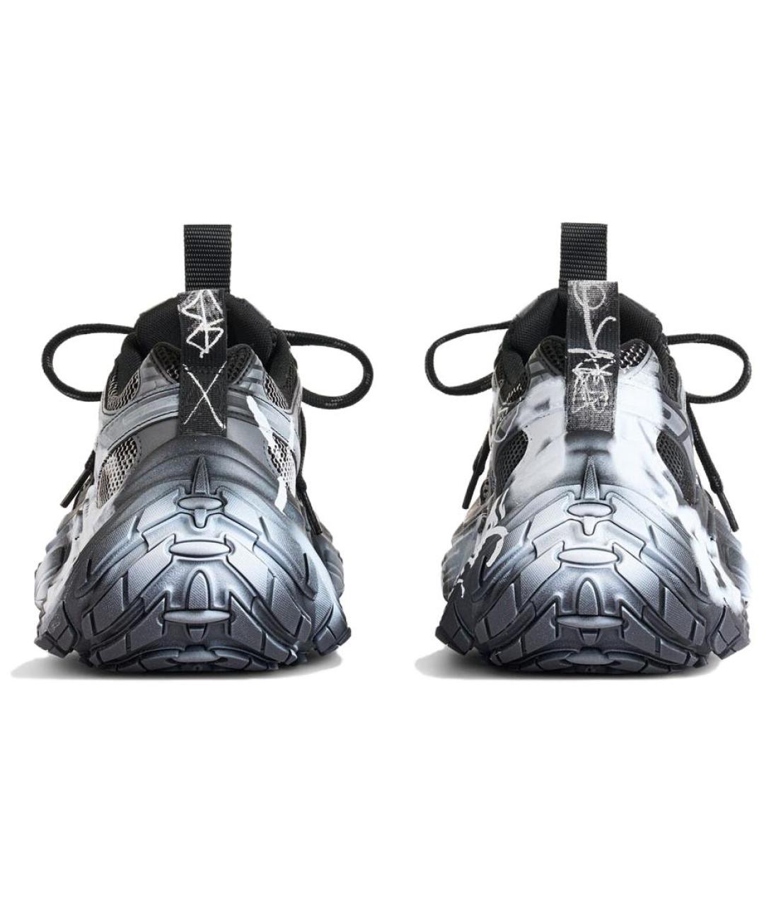 BALENCIAGA Черные низкие кроссовки / кеды, фото 4