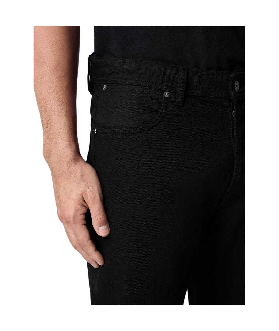 STONE ISLAND Черные прямые джинсы, фото 5