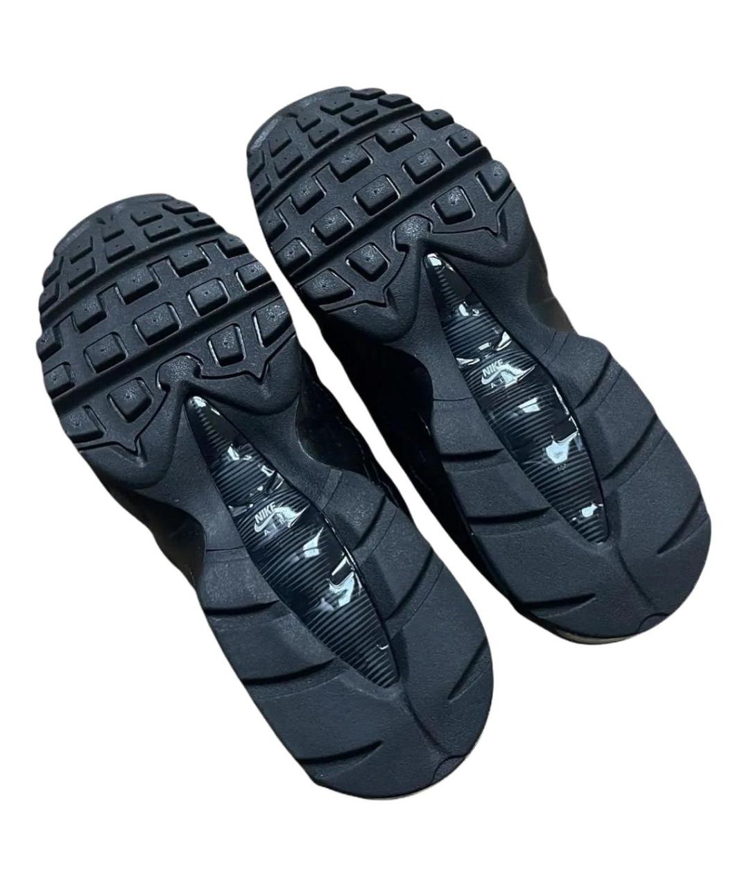 NIKE Черные кожаные кроссовки, фото 4