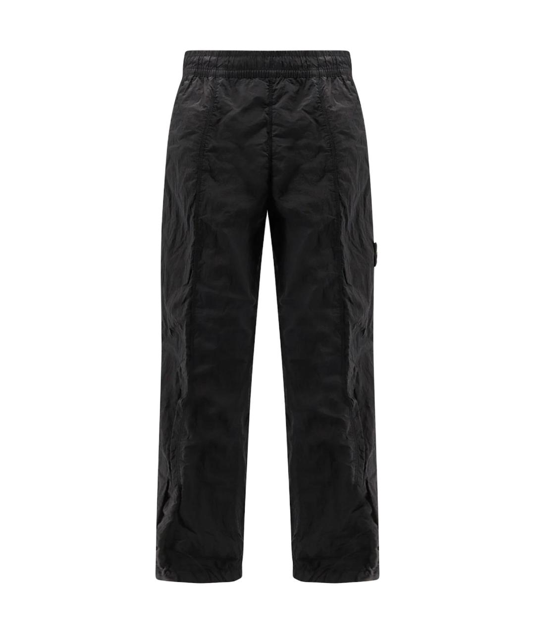 STONE ISLAND Черные повседневные брюки, фото 1