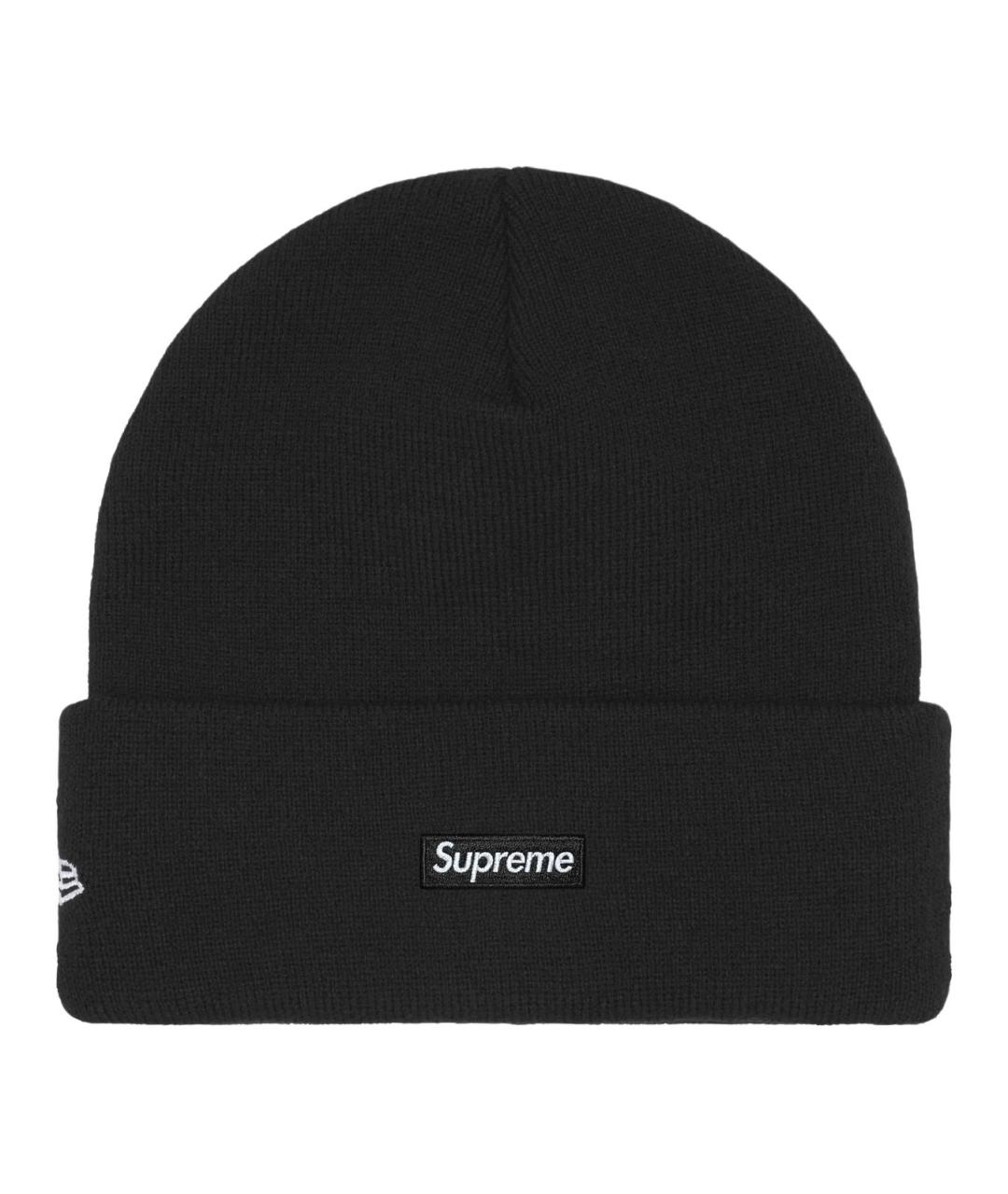SUPREME Черная синтетическая шапка, фото 2