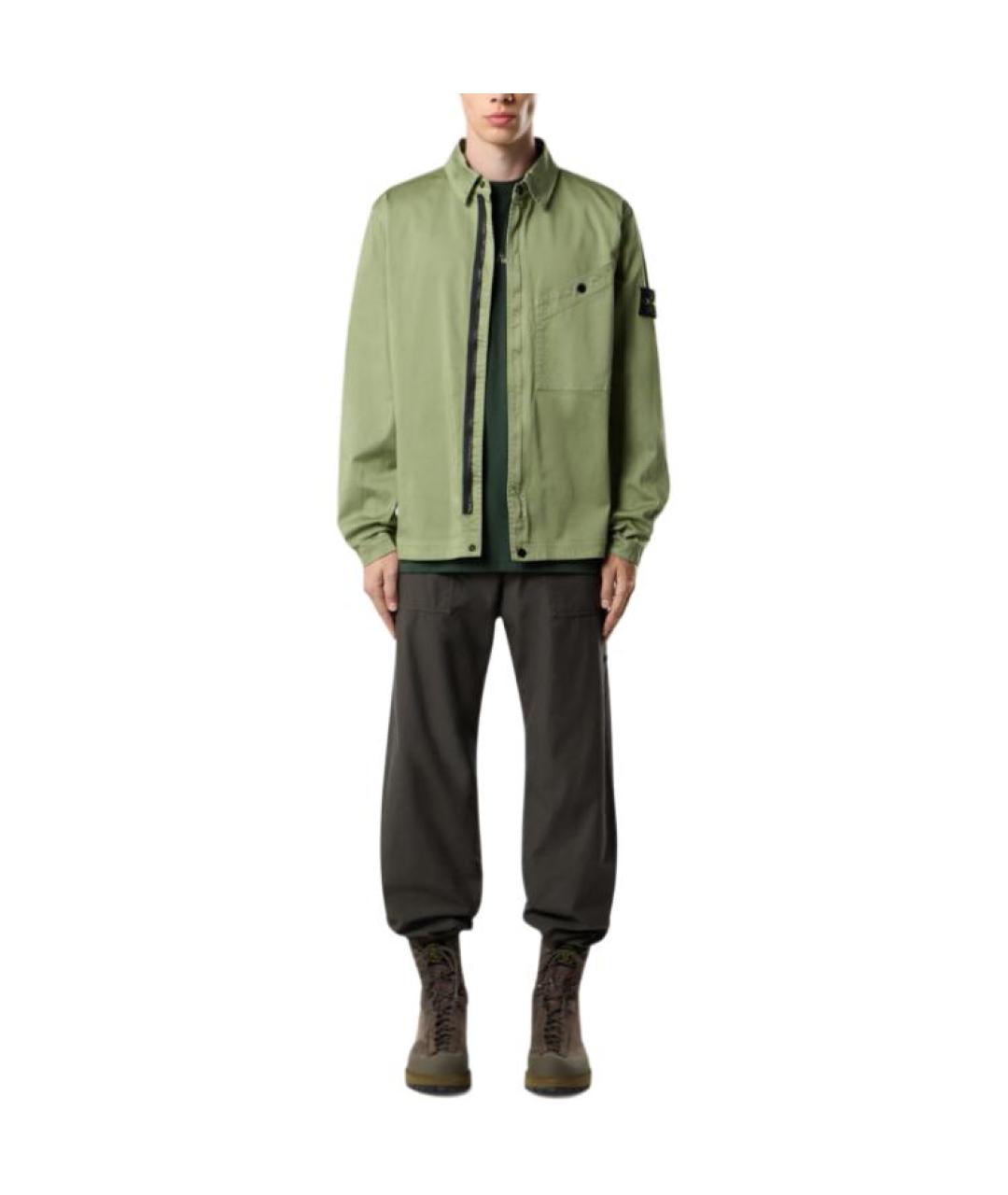 STONE ISLAND Зеленая куртка, фото 2