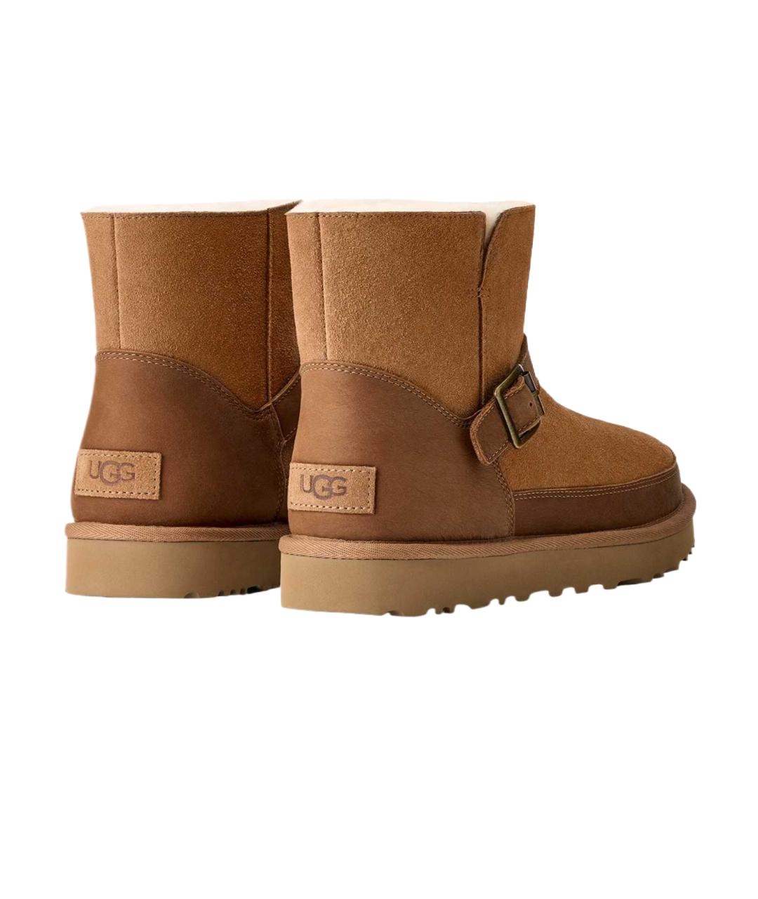 UGG AUSTRALIA Коричневые замшевые ботинки, фото 3