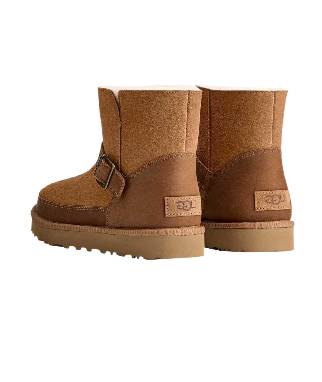 UGG AUSTRALIA Коричневые замшевые ботинки, фото 4