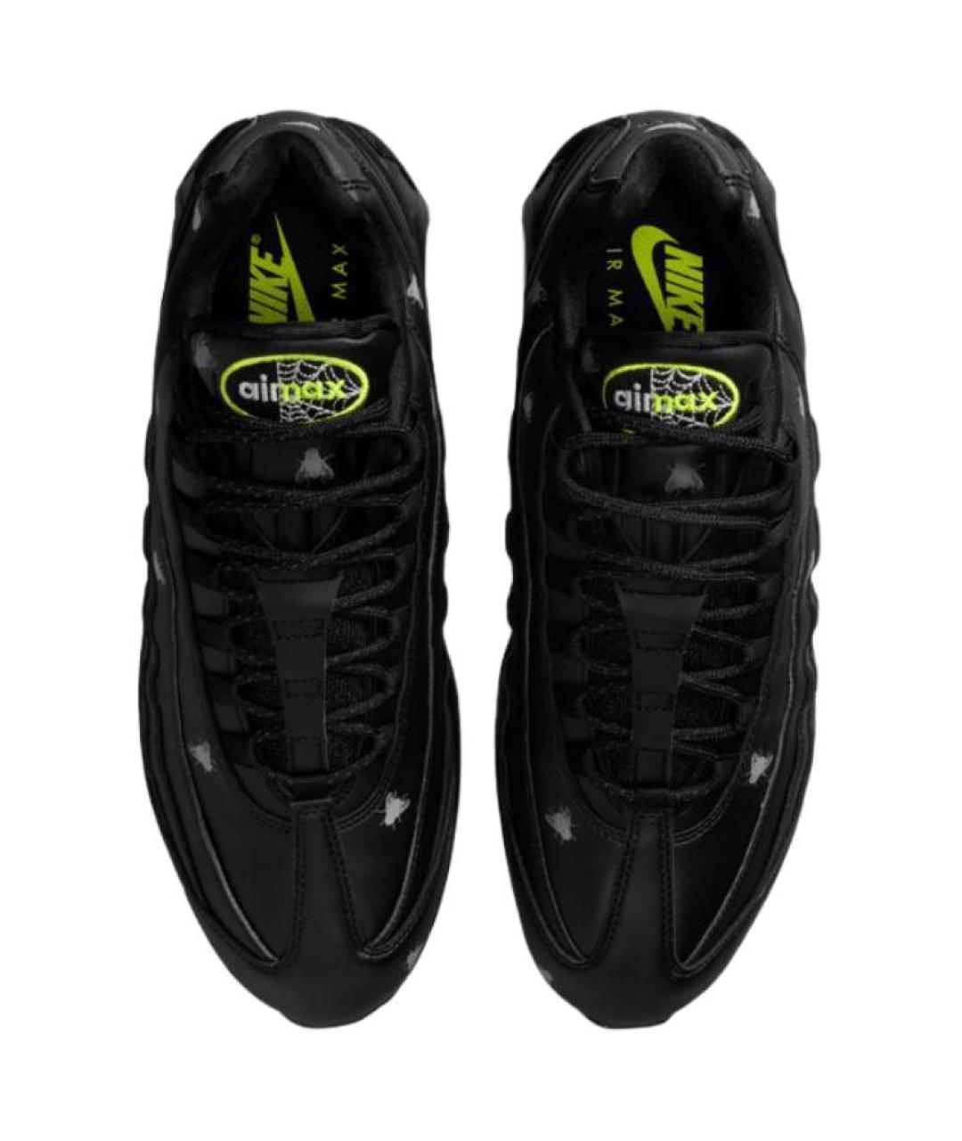 NIKE Черные текстильные низкие кроссовки / кеды, фото 4