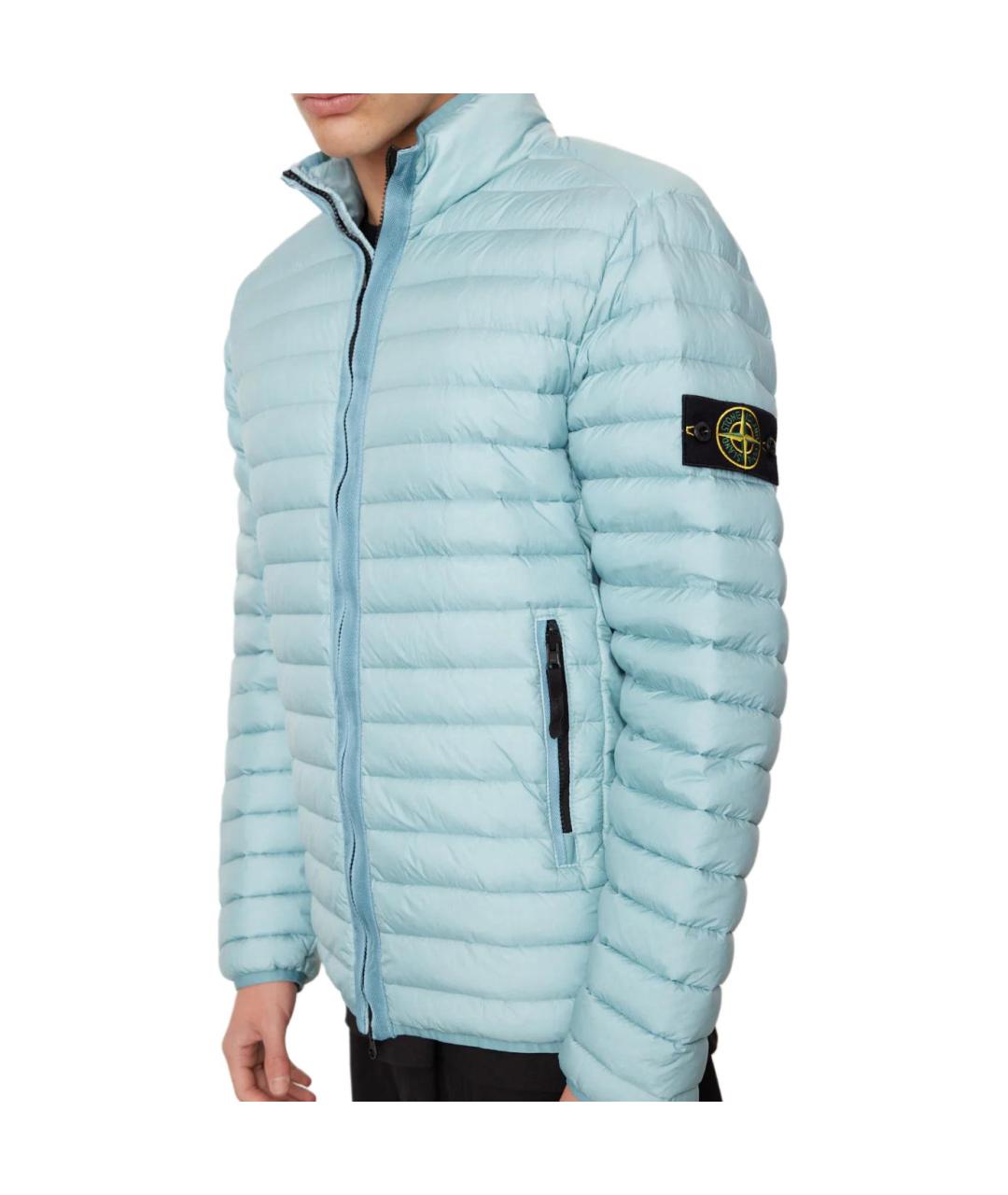 STONE ISLAND Голубой пуховик, фото 5