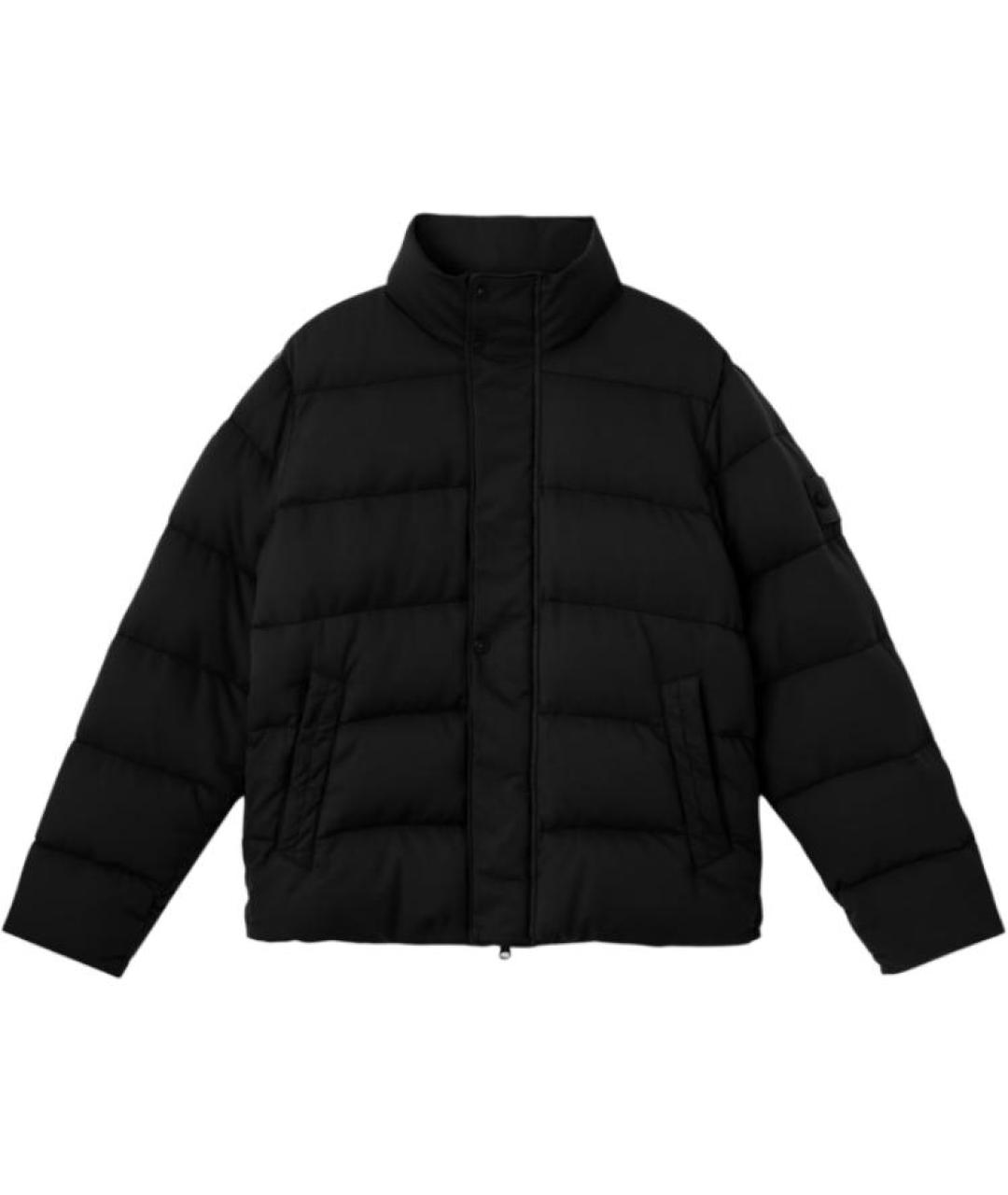 STONE ISLAND Черный пуховик, фото 1