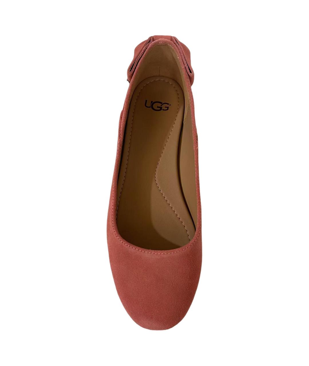 UGG AUSTRALIA Розовые замшевые балетки, фото 2