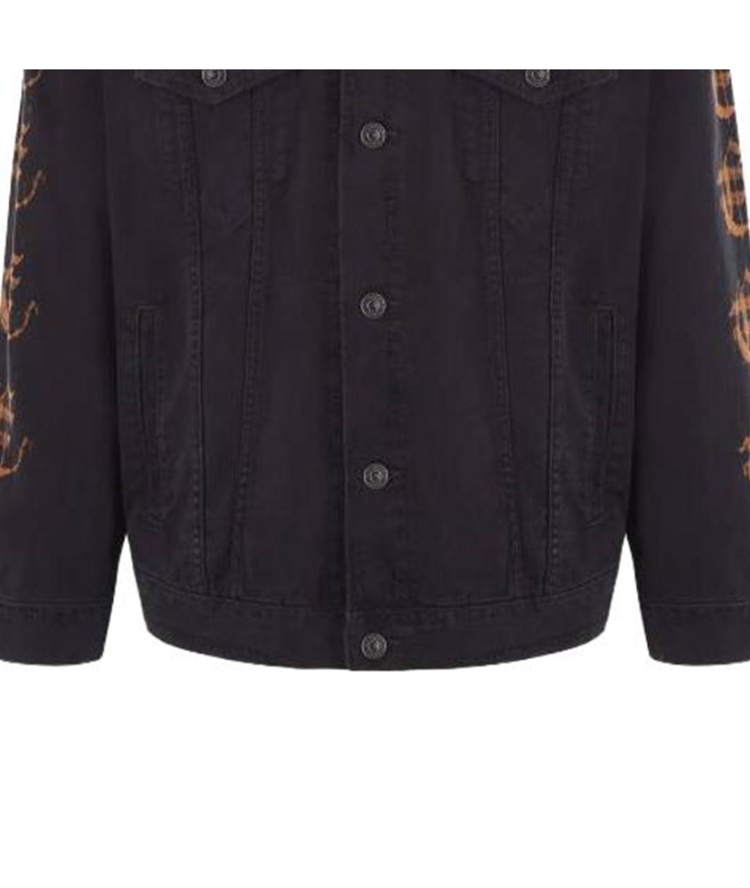 BALENCIAGA Черная деним куртка, фото 4