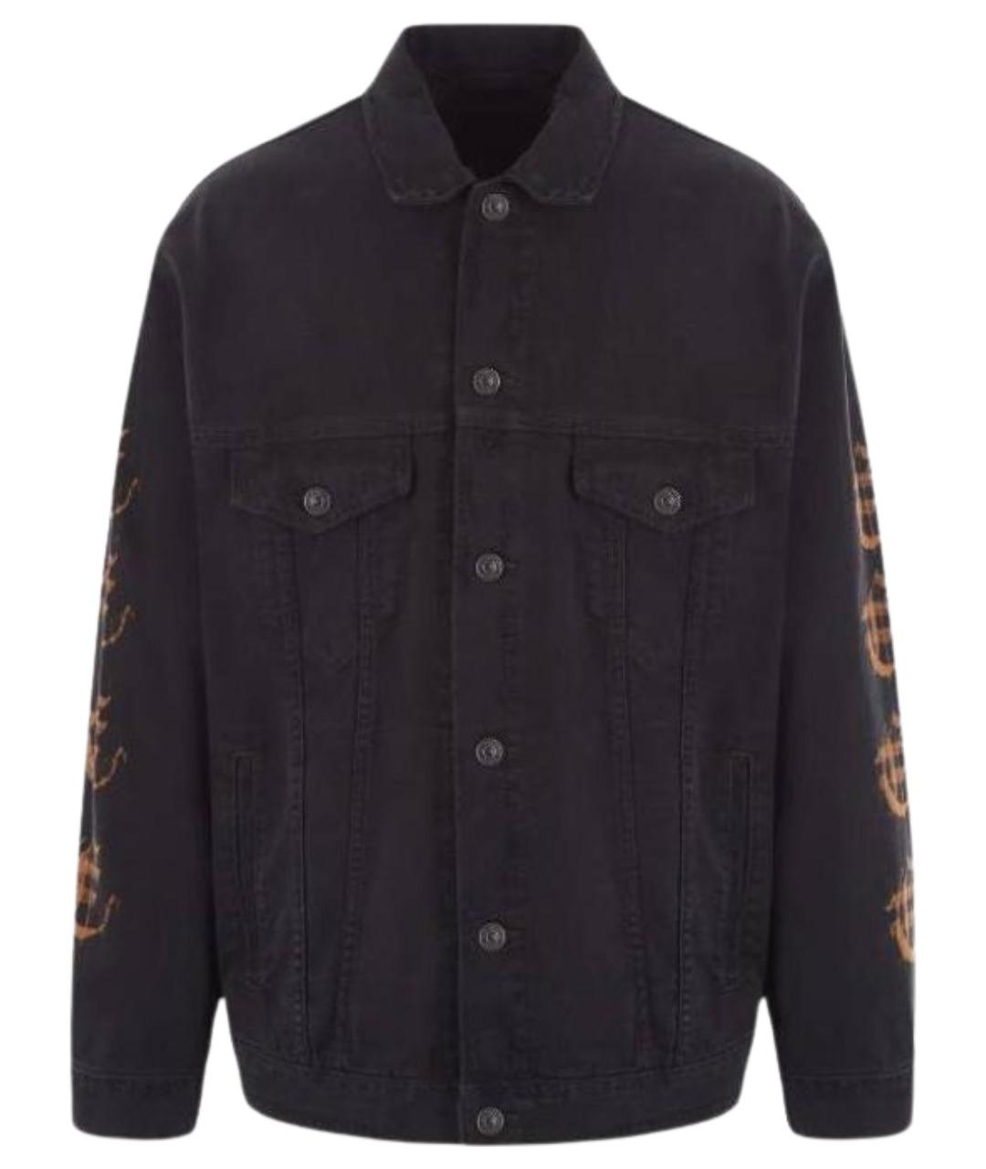 BALENCIAGA Черная деним куртка, фото 1