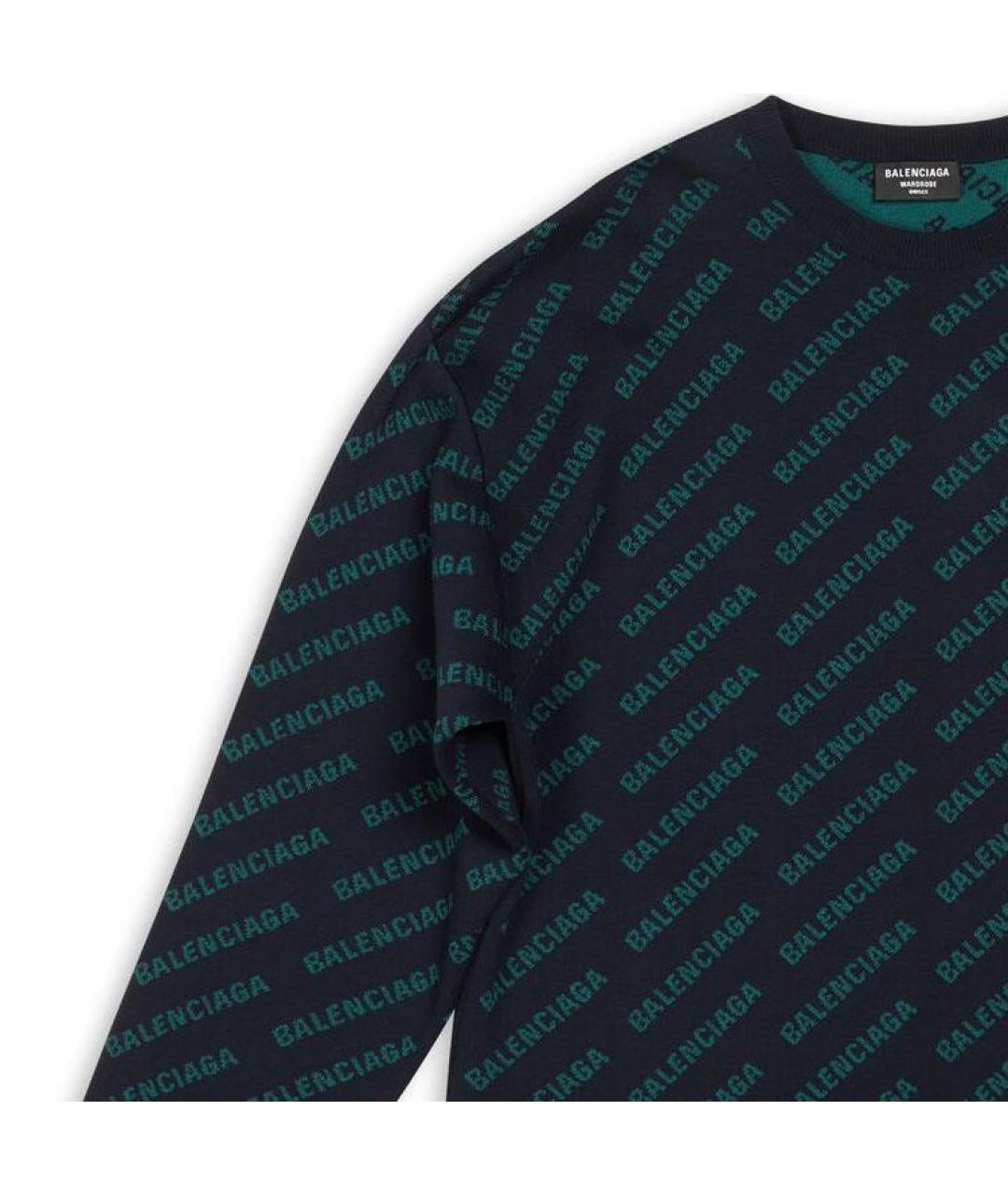 BALENCIAGA Синий джемпер / свитер, фото 5