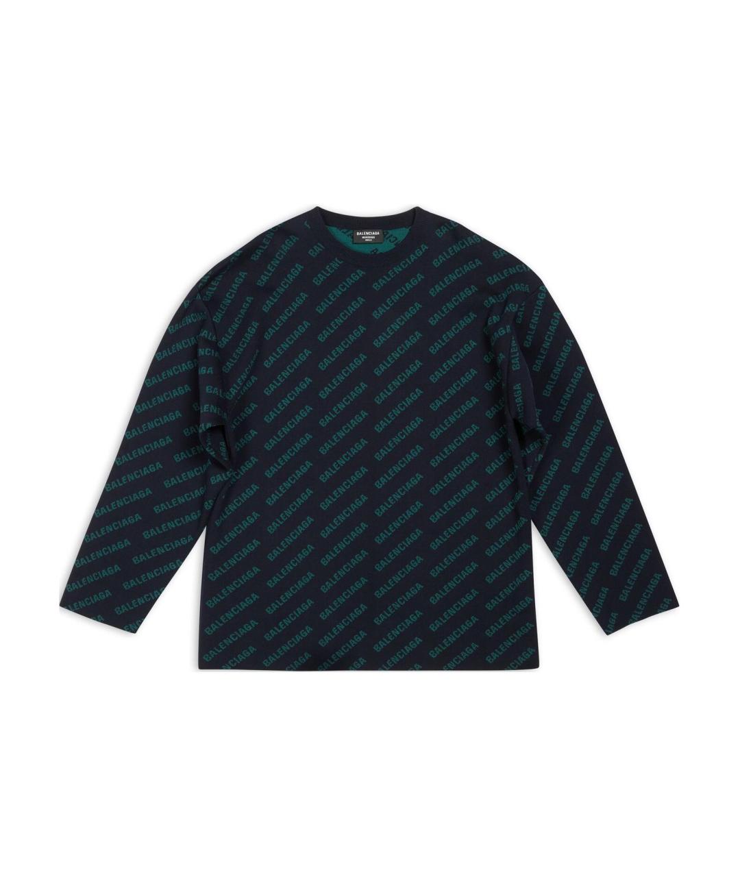 BALENCIAGA Синий джемпер / свитер, фото 6