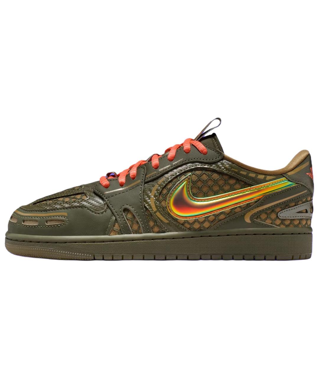 JORDAN Зеленые кожаные кеды, фото 2