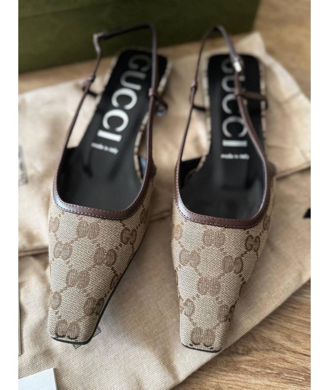 GUCCI Коричневые мюли, фото 4