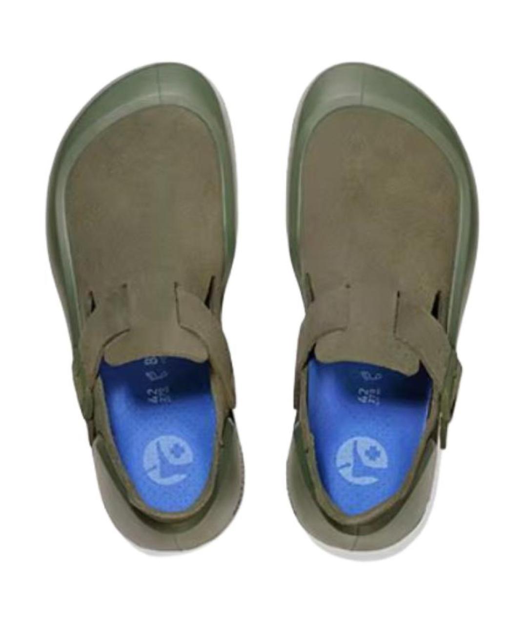 BIRKENSTOCK Зеленые замшевые сандалии, фото 4