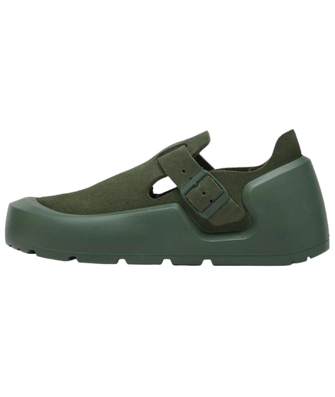 BIRKENSTOCK Зеленые замшевые сандалии, фото 5
