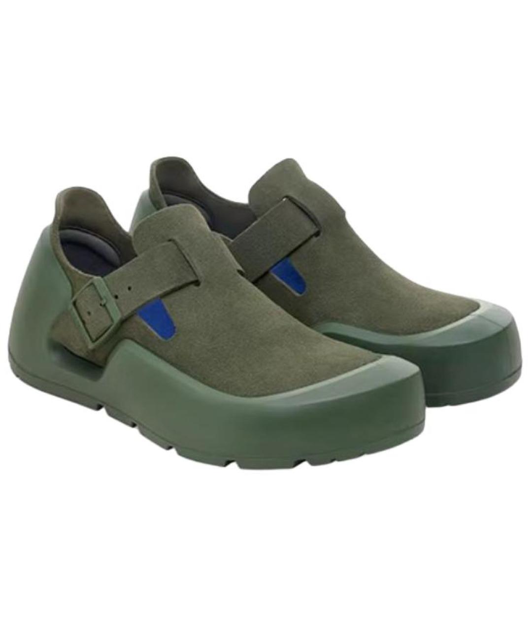 BIRKENSTOCK Зеленые замшевые сандалии, фото 3