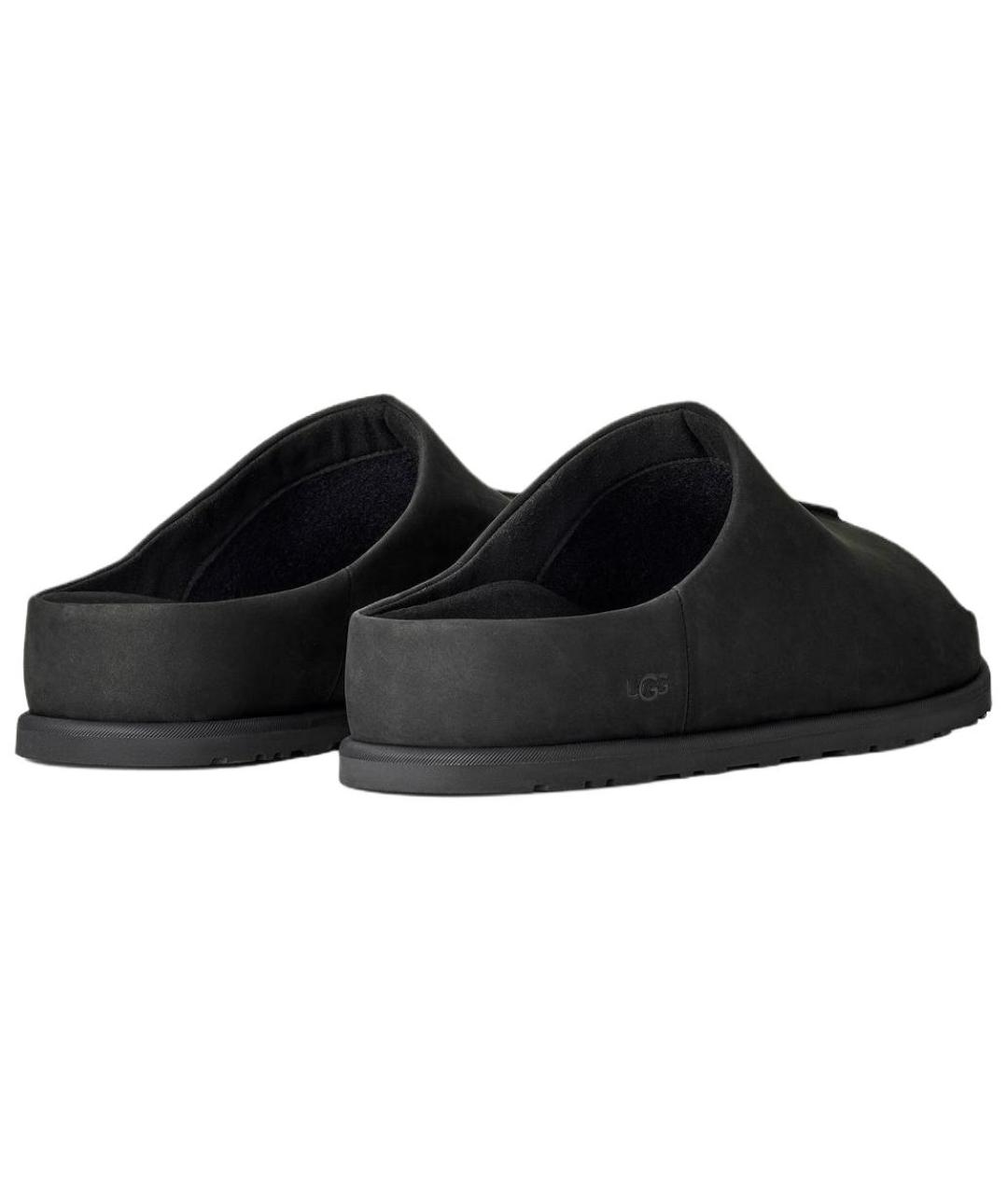 UGG AUSTRALIA Черные нубуковые сандалии, фото 4