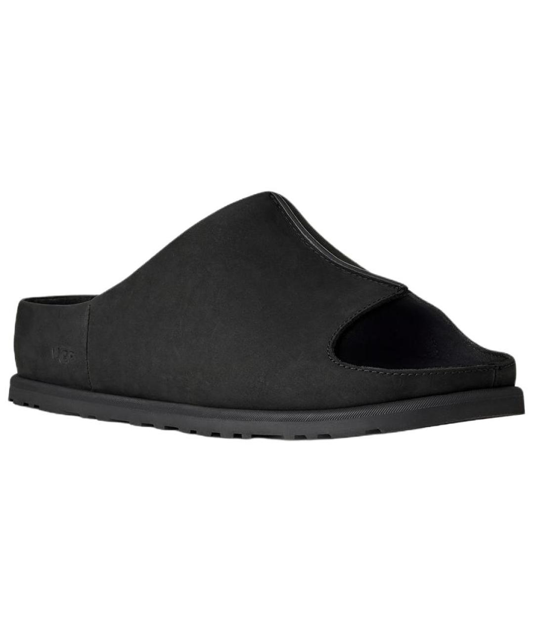 UGG AUSTRALIA Черные нубуковые сандалии, фото 3