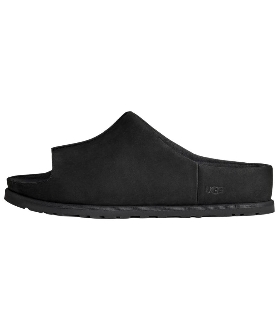 UGG AUSTRALIA Черные нубуковые сандалии, фото 6