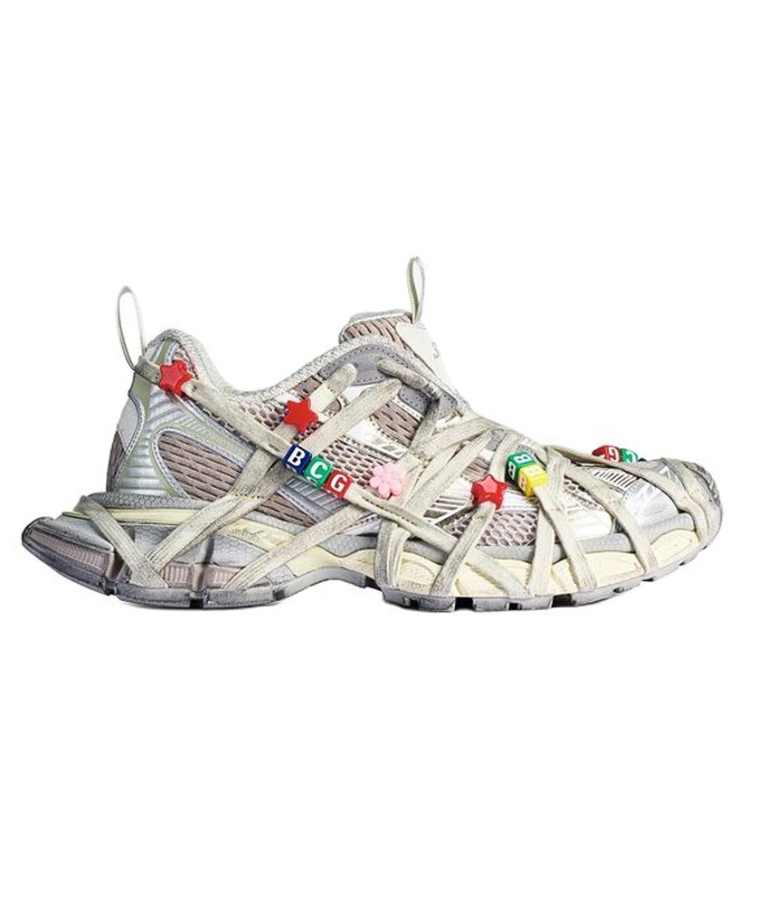 BALENCIAGA Белые низкие кроссовки / кеды, фото 6