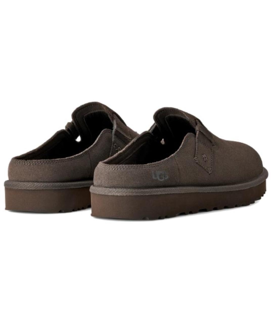 UGG AUSTRALIA Коричневые нубуковые слипоны, фото 4