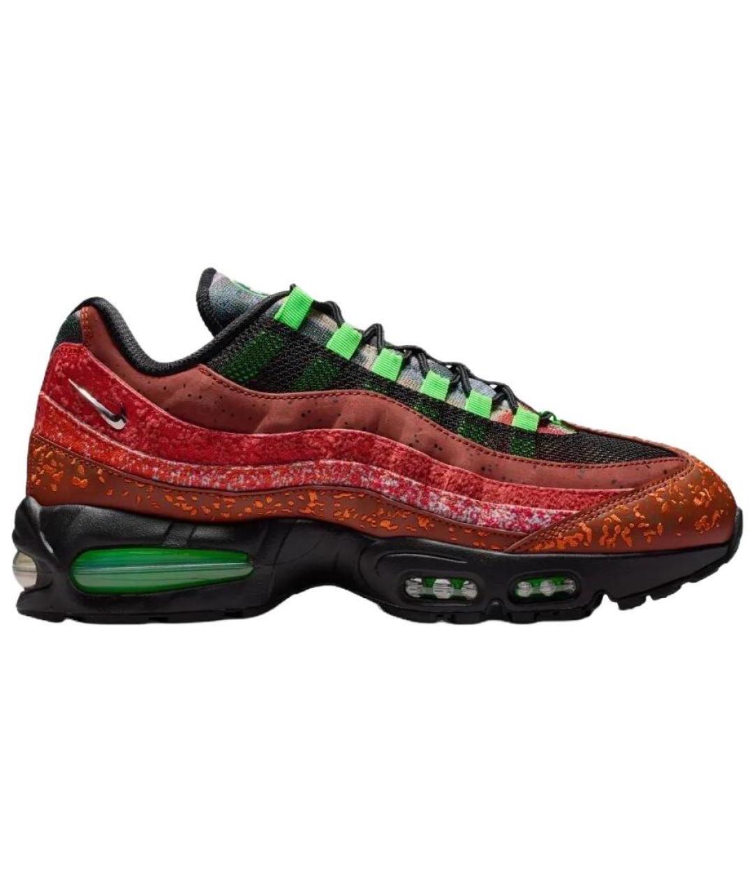 NIKE Красные низкие кроссовки / кеды, фото 1