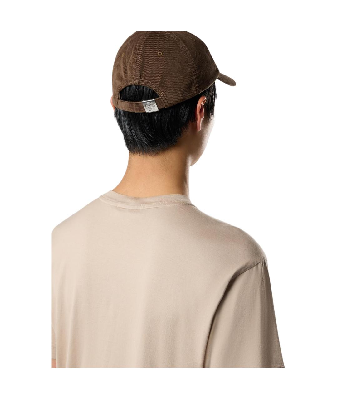 STONE ISLAND Бежевая футболка, фото 5