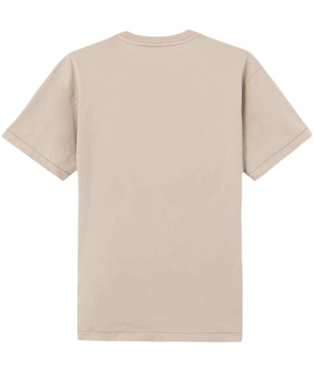 STONE ISLAND Бежевая футболка, фото 2