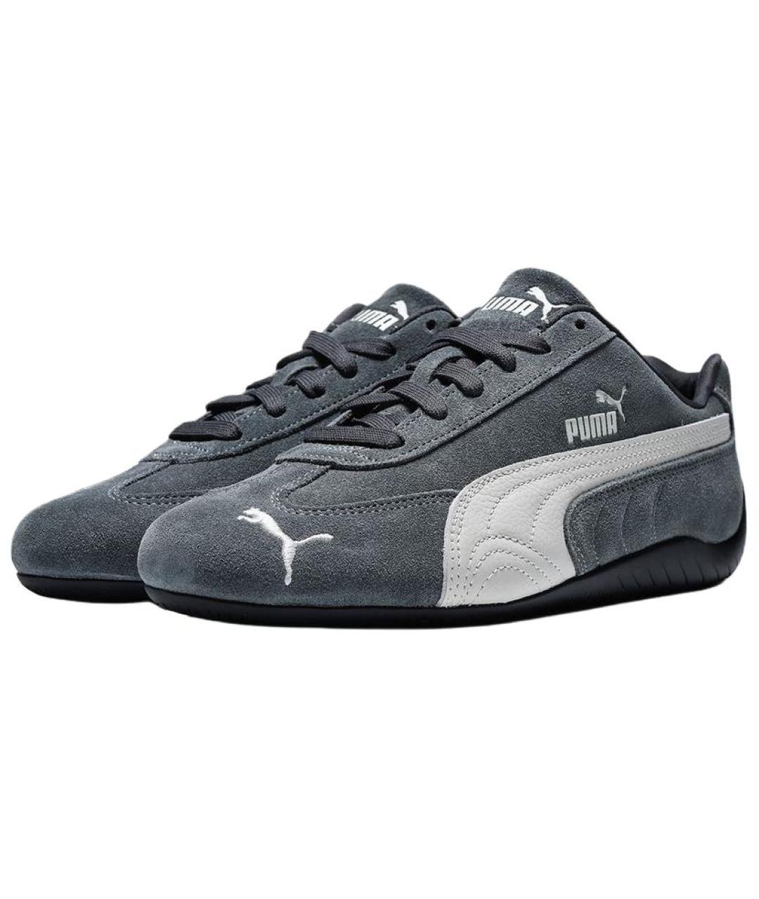 PUMA Серые нубуковые кеды, фото 3