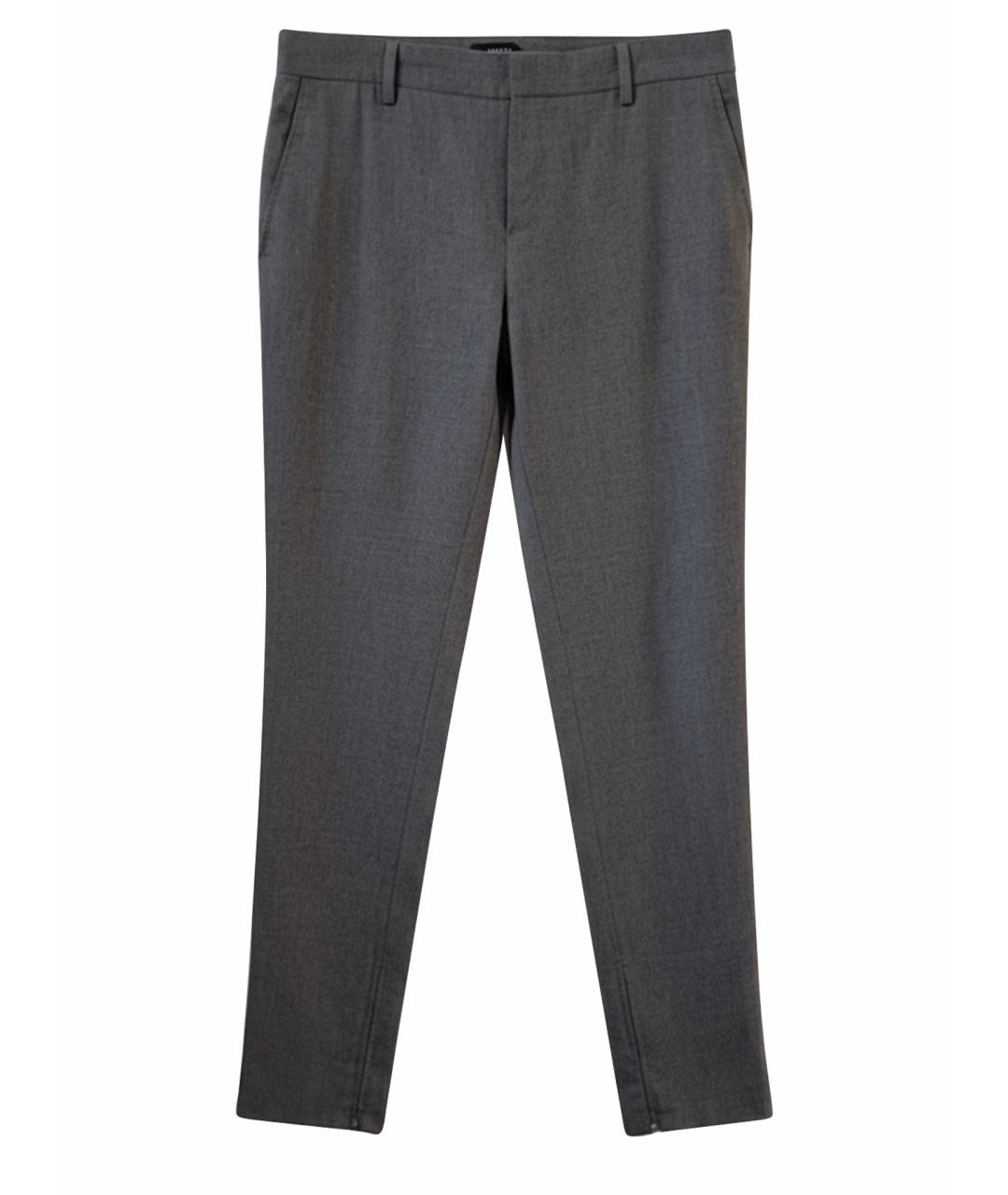 TOM FORD Серые шерстяные брюки узкие, фото 1