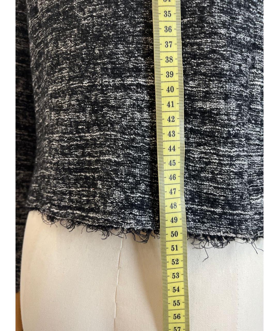 LIU JO Черный шерстяной жакет/пиджак, фото 4