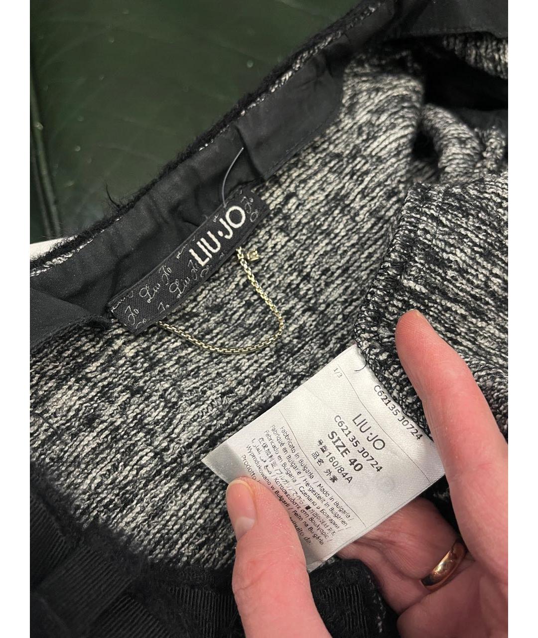 LIU JO Черный шерстяной жакет/пиджак, фото 6