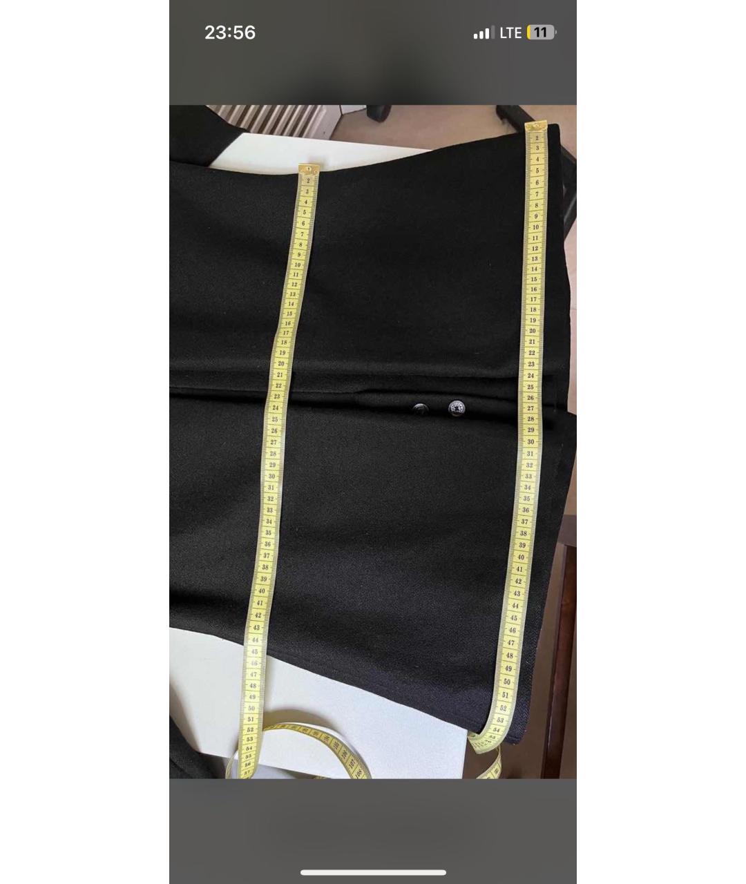 PATRIZIA PEPE Черное шерстяное пальто, фото 7