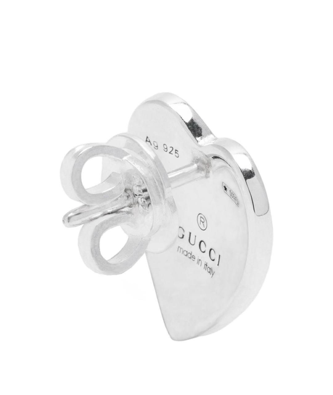 GUCCI Голубые серебряные серьги, фото 4