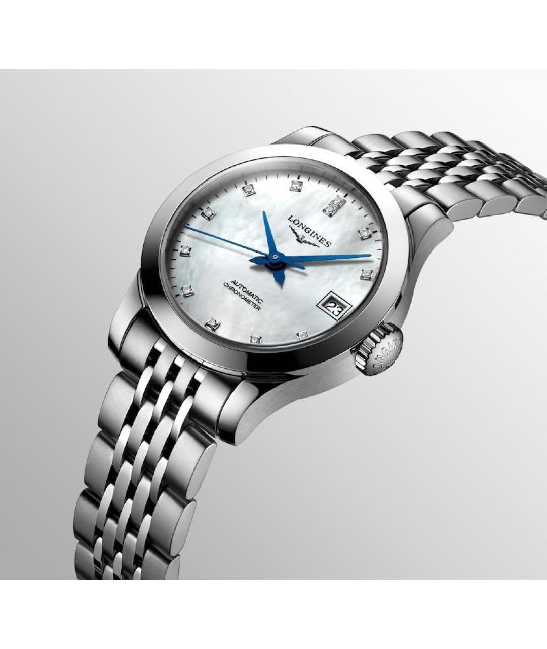 LONGINES Серебряные металлические часы, фото 5