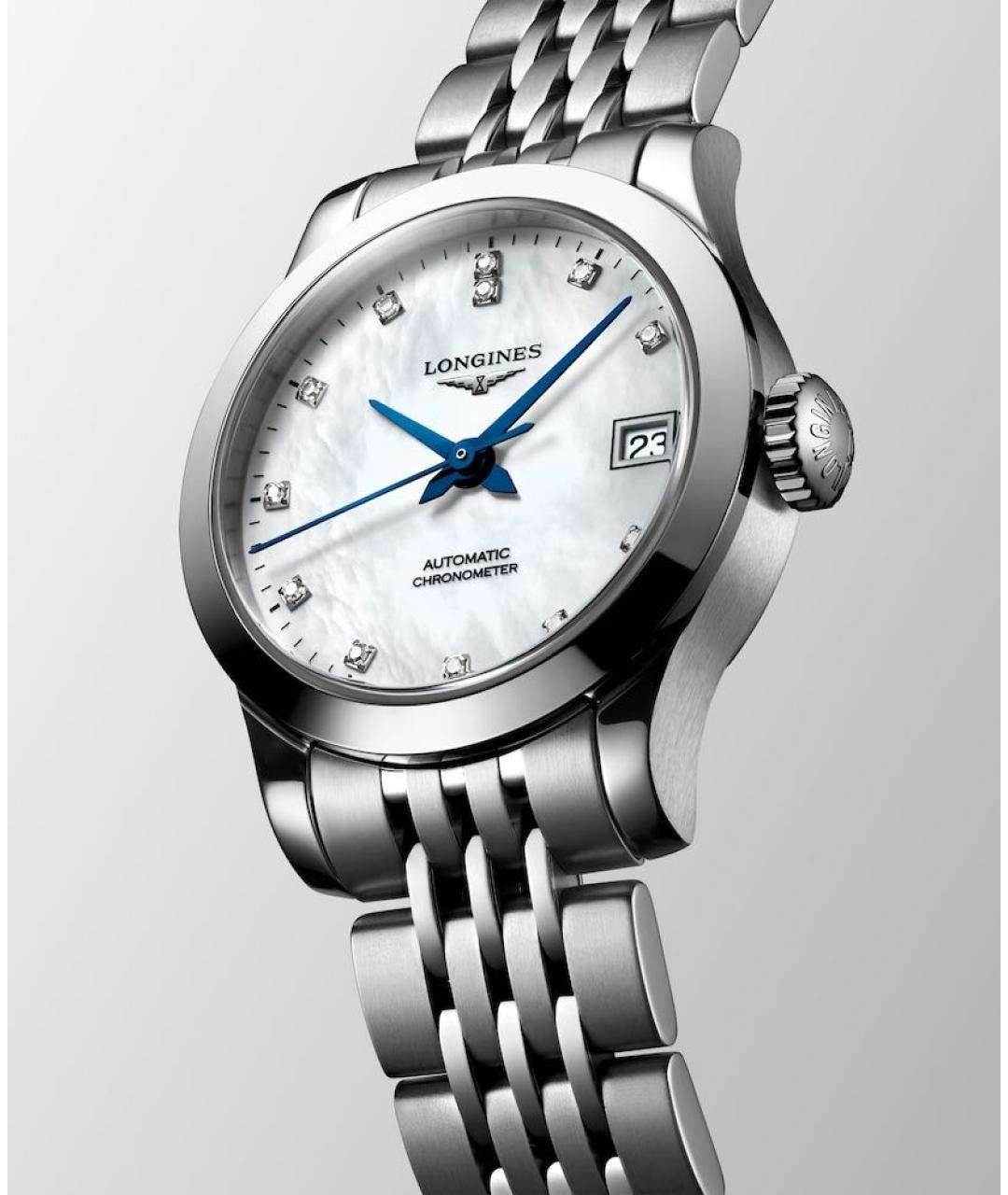 LONGINES Серебряные металлические часы, фото 3