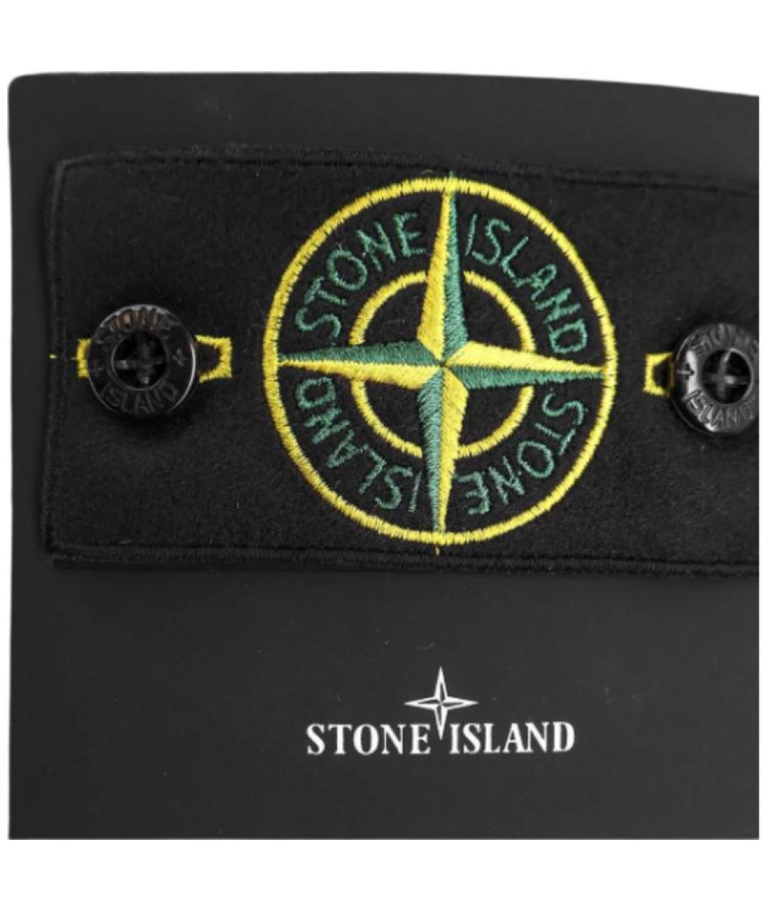 STONE ISLAND Черный пуховик, фото 3