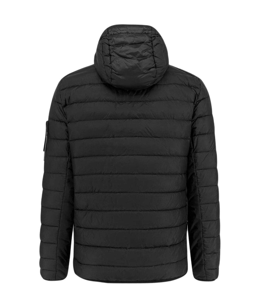 STONE ISLAND Черный пуховик, фото 2