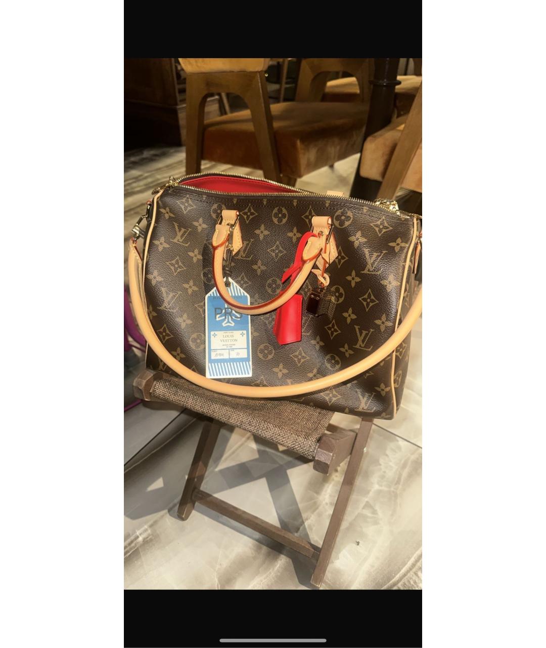 LOUIS VUITTON Коричневая сумка с короткими ручками, фото 3