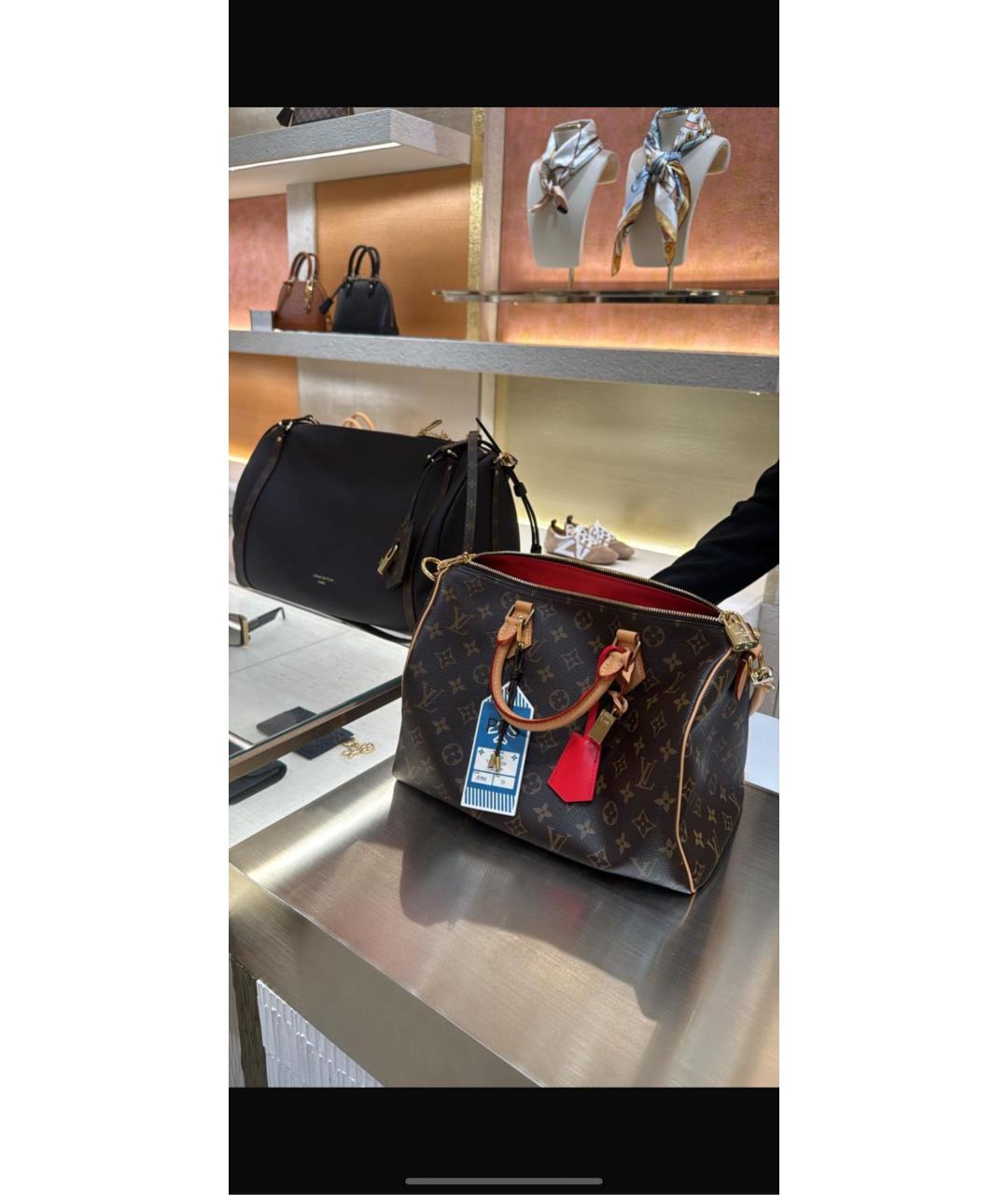 LOUIS VUITTON Коричневая сумка с короткими ручками, фото 2